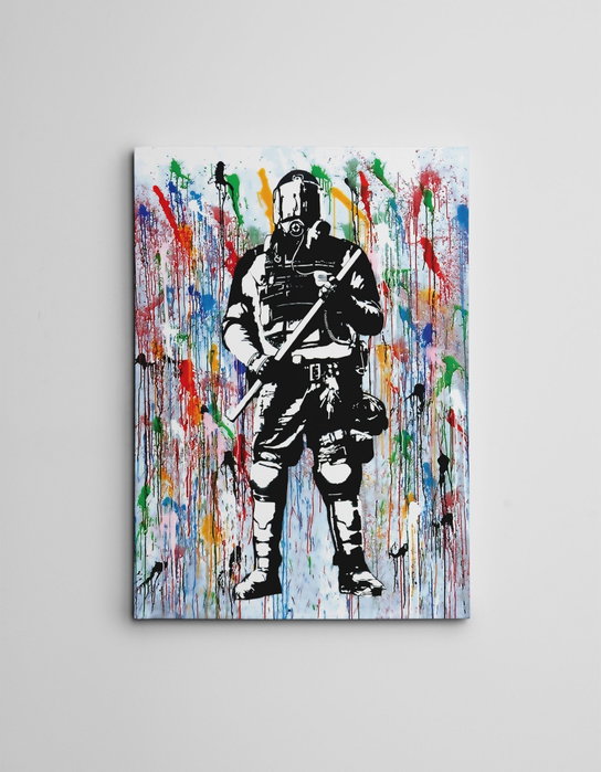 Wallity Lienzo Decorativo Banksy WY131 (70 x 100 cm)